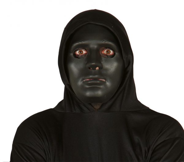 Maschera nera a viso intero uomo nero