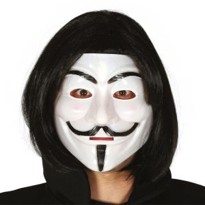 Maschera Indignato V per Vendetta bianca