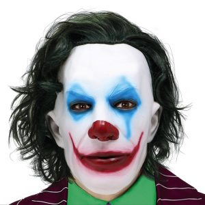 Maschera Mr Smile Joker con capelli