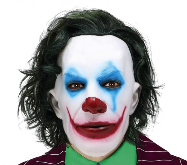 Maschera Mr Smile Joker con capelli