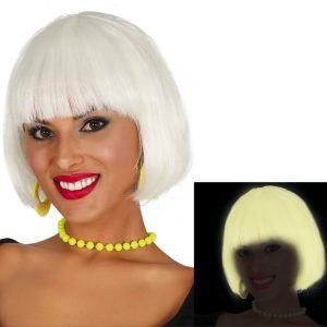 Parrucca bianca caschetto corto