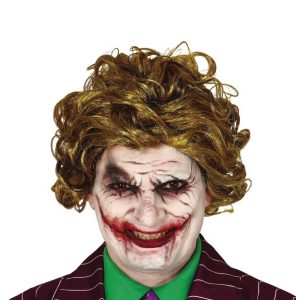 Parrucca pagliaccio-Joker castano chiaro