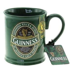 Tazza Boccale Guinness ceramica verde