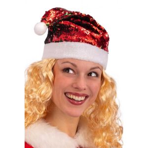 Cappello Babbo Natale Con Paillettes
