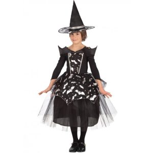 Costume Strega Pipistrelli 6-7 Anni