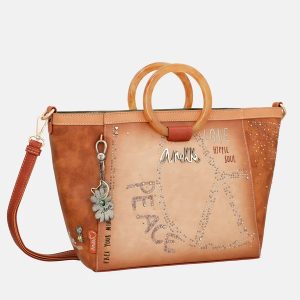 Borsa a Tracolla con Manici Rotondi Anekke Peace & Love