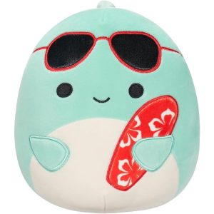 Peluche Squishmallows Perry Teal Dolphin Cm 20