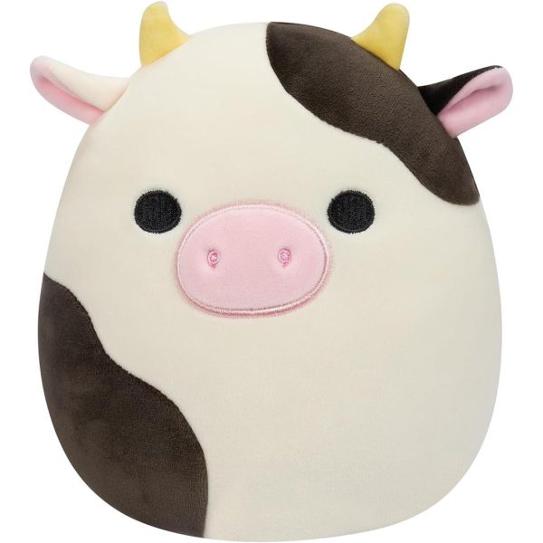 Peluche Squishmallows Connor Black And White Cow Cm 20