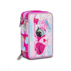 Astuccio Tre Zip Sj Gang Heart Lolly