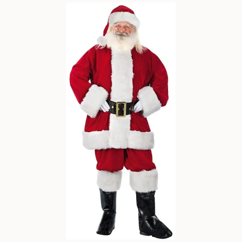 3661652055557_1 Costume Babbo Natale Extra Lusso - immagine 1