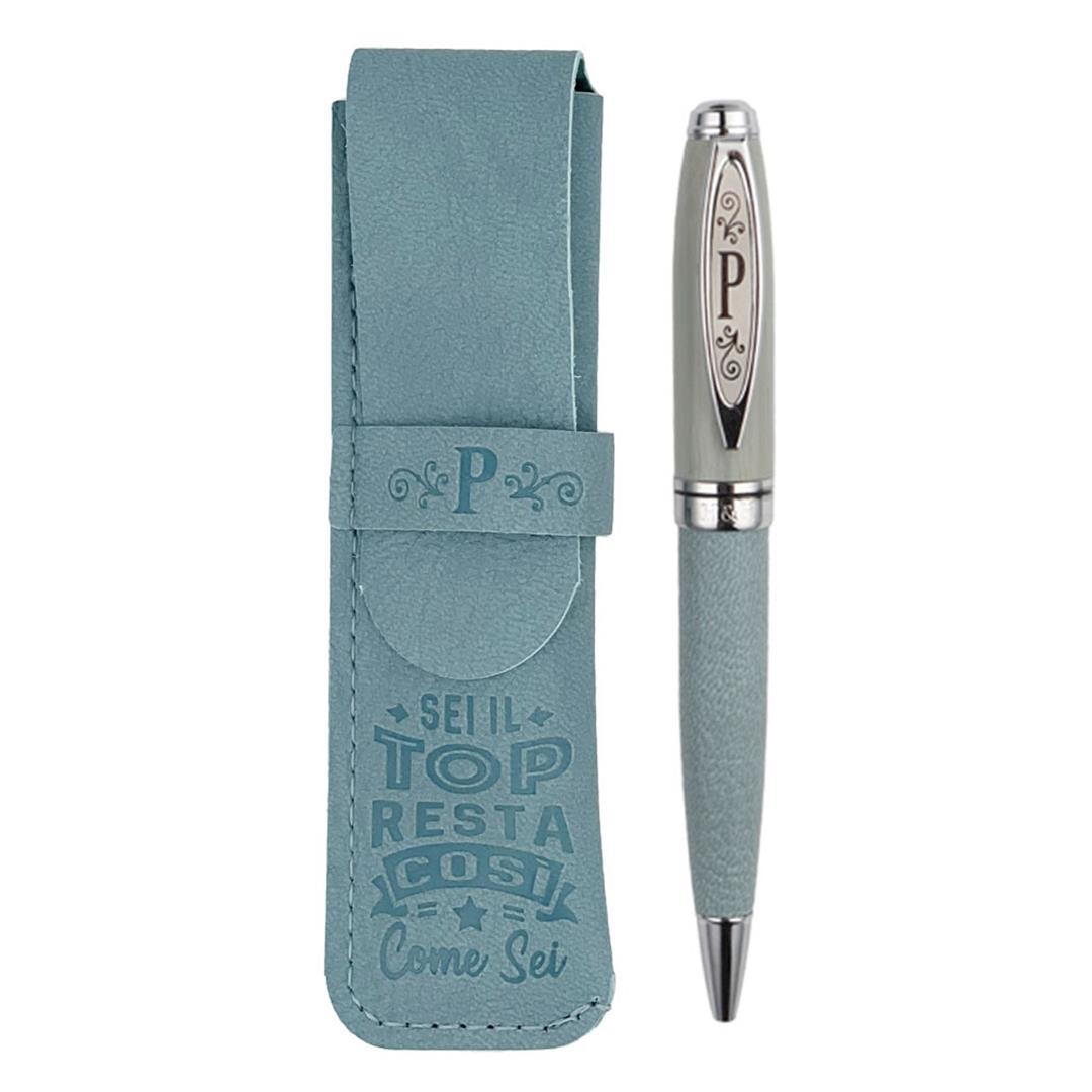 5051276456539_1 Penna Bamboo Lettera P - immagine 1