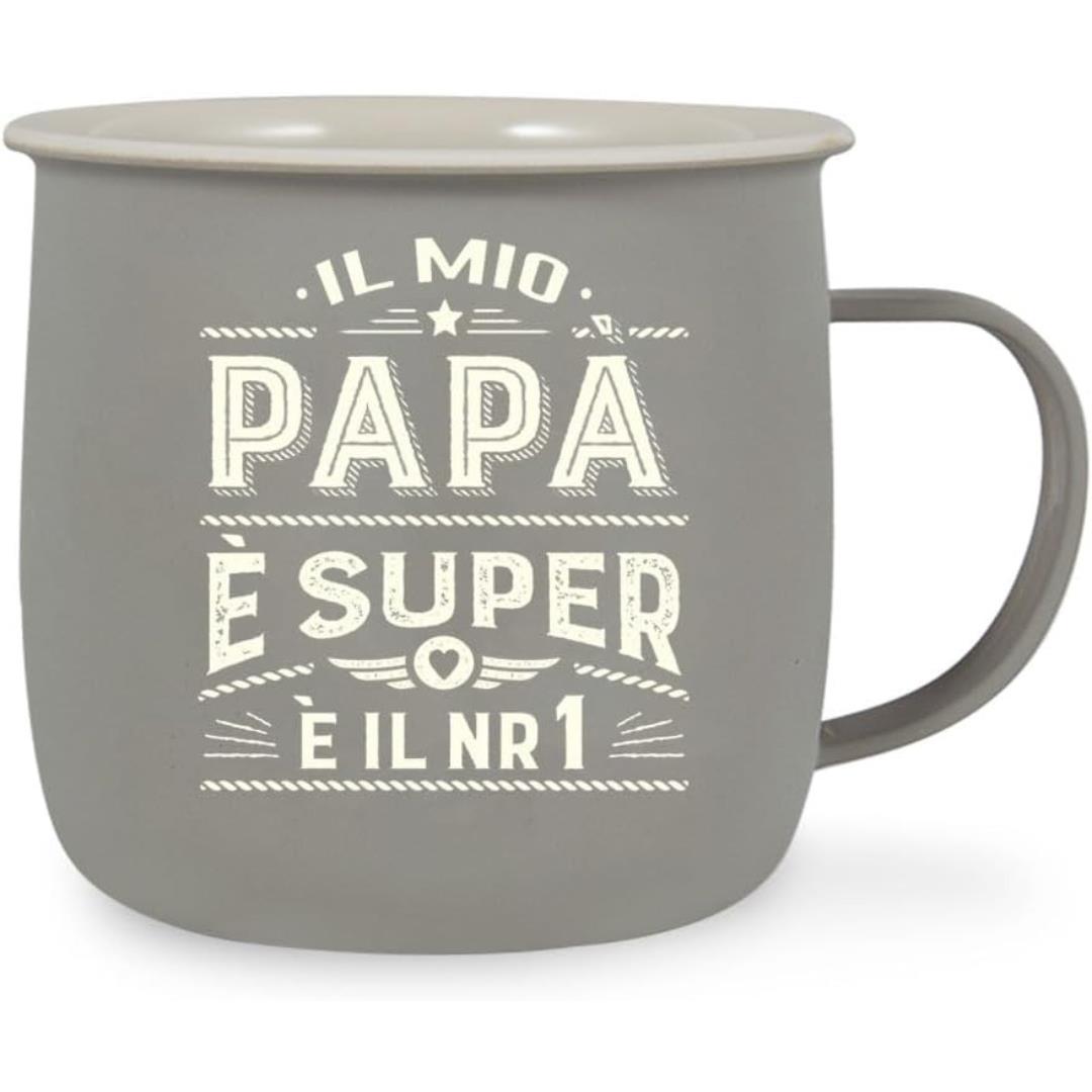 5051276525037_1 Tazza Outdoor Il Mio Papa' E' Super - immagine 1
