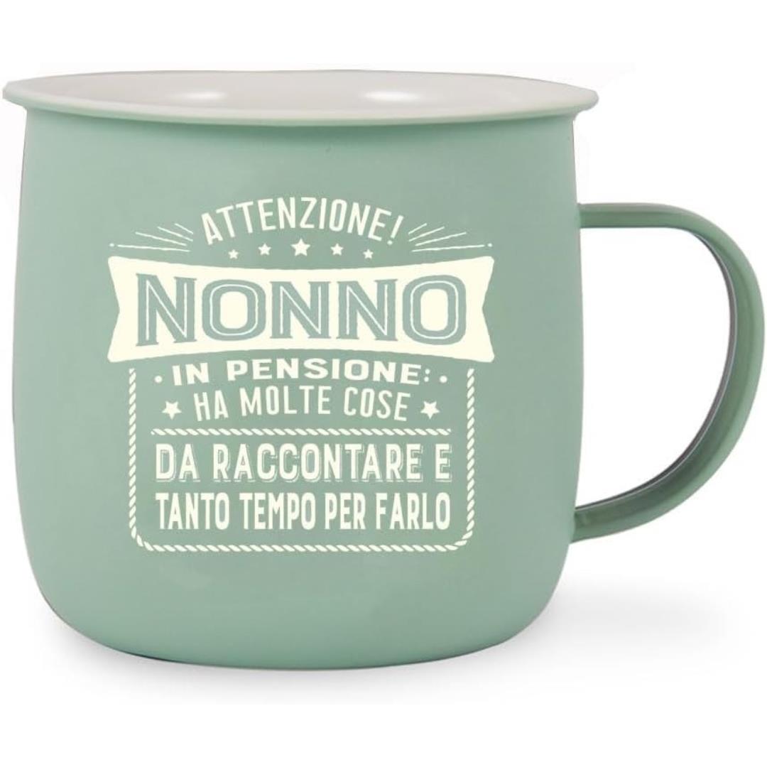 5051276525082_1 Tazza Outdoor Attenzione! Nonno In Pensione - immagine 1