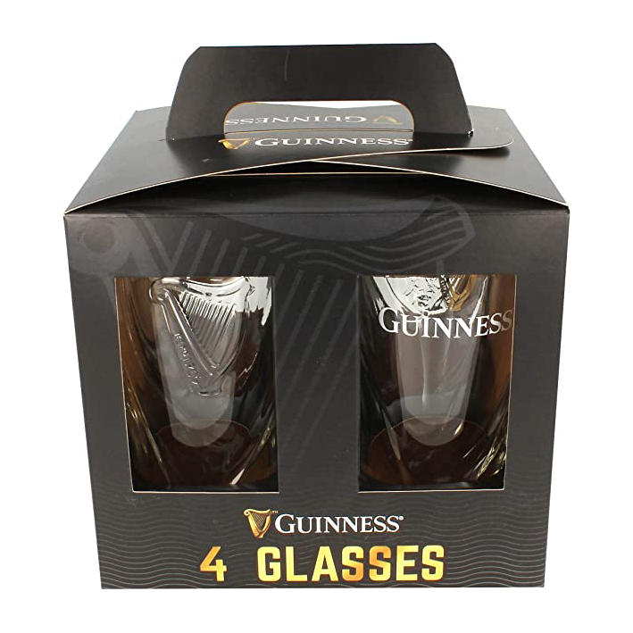 5390711612292_1 Set 4 pinte con logo in rilievo Guinness - immagine 1