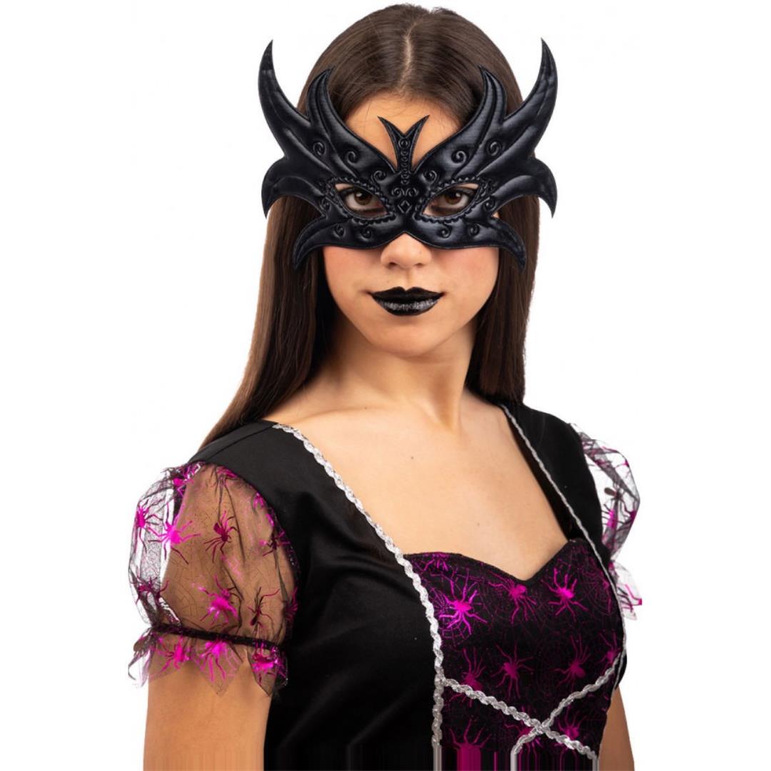 8004761015824_1 Maschera Farfalla Nera In Tessuto - immagine 1