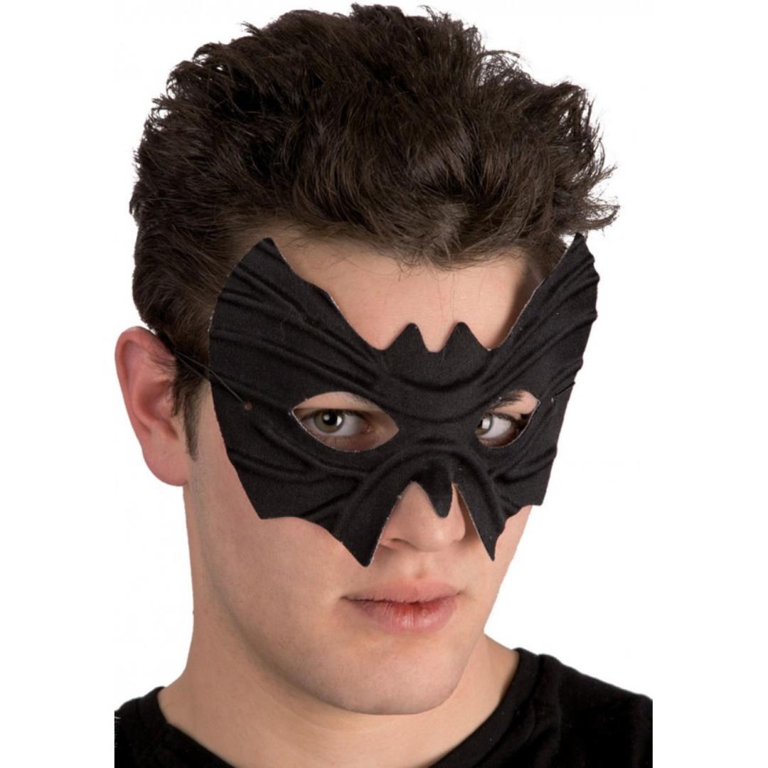 8004761016111_1 Maschera Farfalla Pipistrello Nera In Tessuto - immagine 1