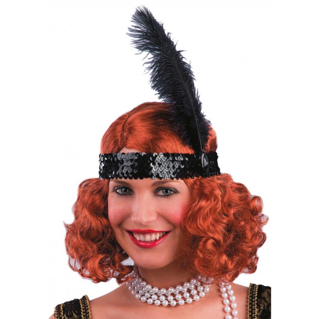 8004761019228_1 Fascetta Charleston Con Paillettes - immagine 1