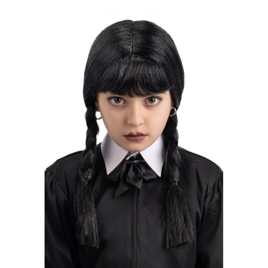 8004761020217_1 Parrucca Mercoledì Bimba - immagine 1