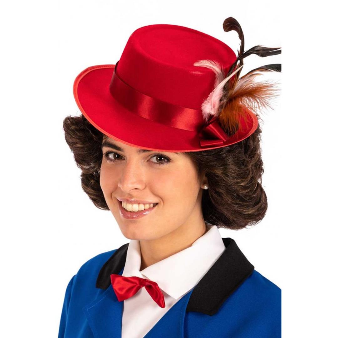 8004761023171_1 Parrucca Mary Poppins Con Cappello - immagine 1