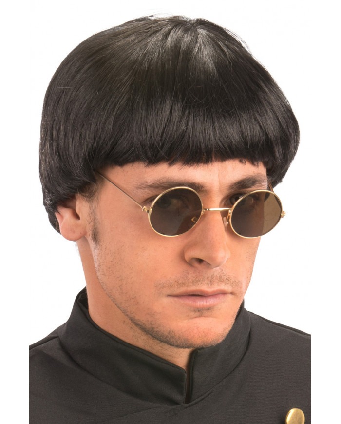 8004761023577_1 Parrucca corta nera anni '60 - immagine 1