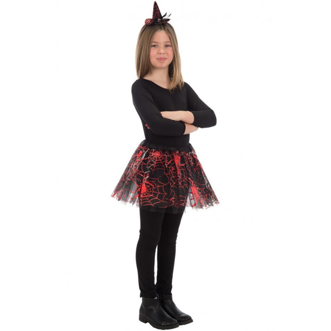 8004761034221_1 Tutu' Nero Con Ragnatele Rosse - immagine 1