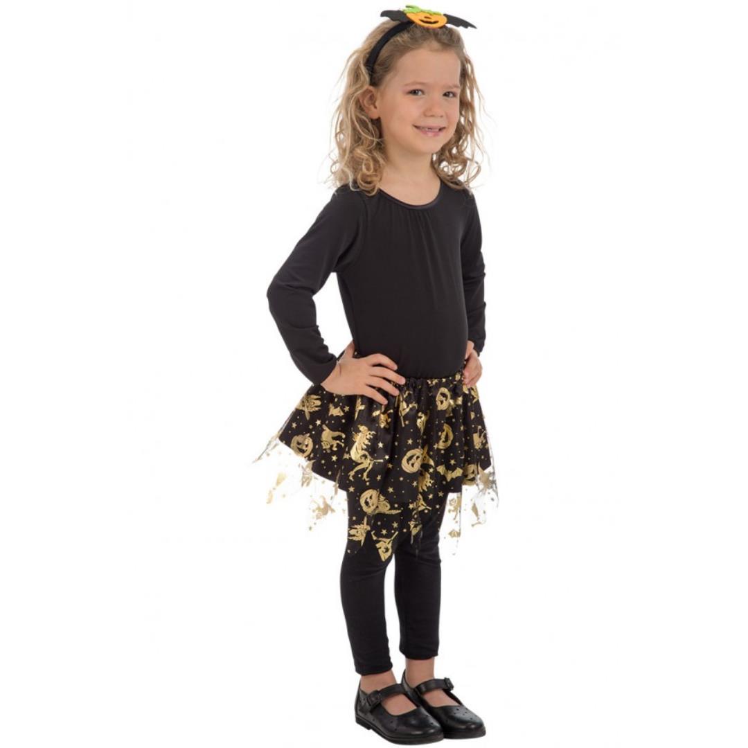 8004761034283_1 Tutu' Nero Con Stampe Oro - immagine 1