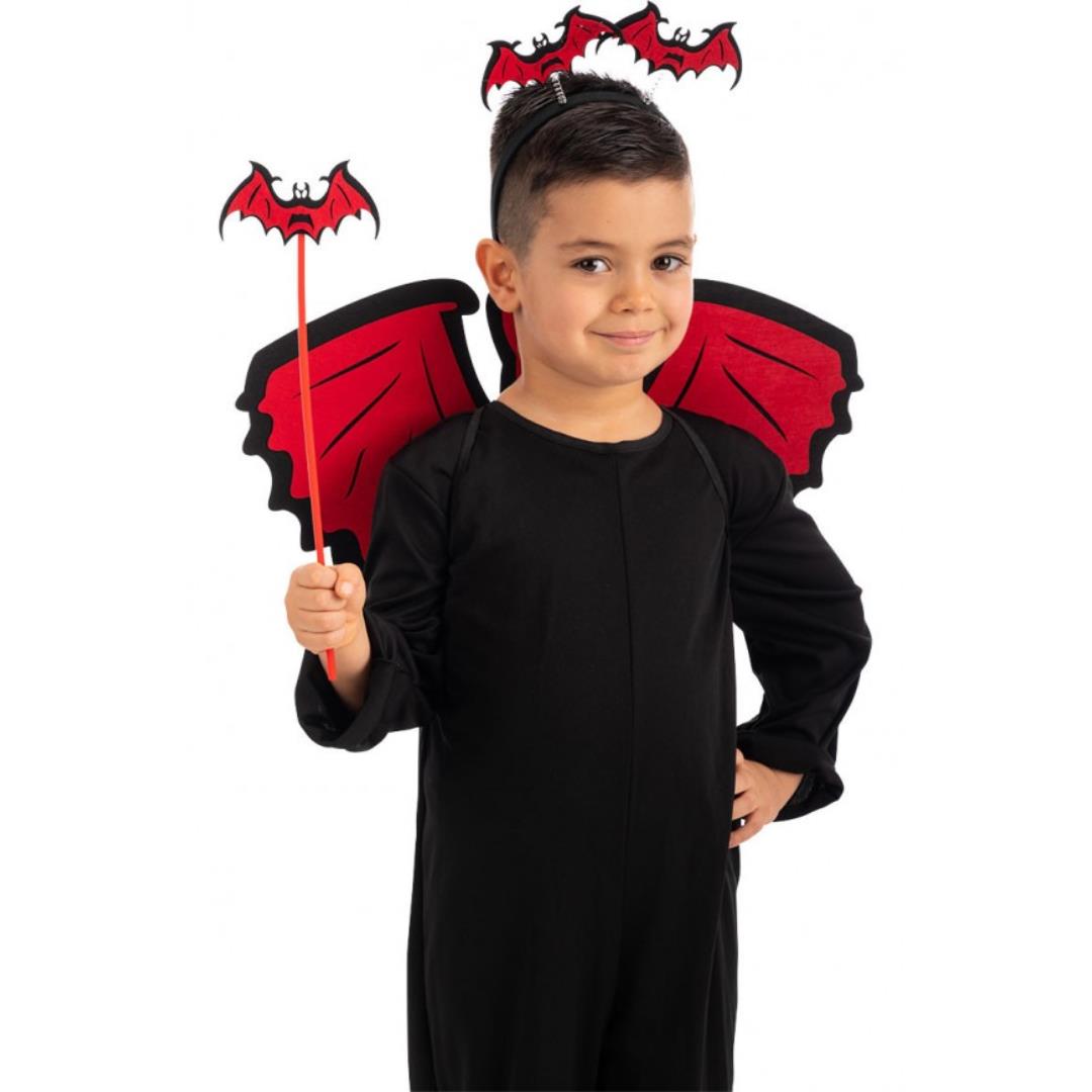 8004761035235_1 Set Pipistrello Rosso Bimbo - immagine 1