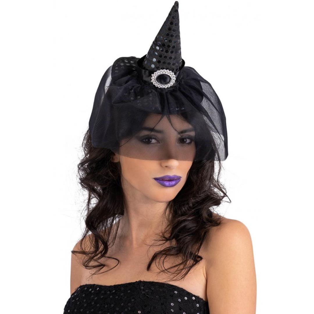 8004761039943_1 Frontino Cappellino Strega Nero - immagine 1