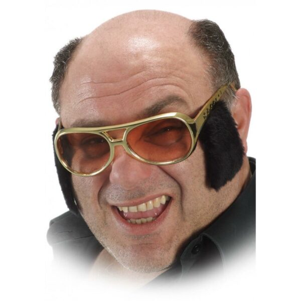 Occhiali Elvis Con Basette - immagine 1