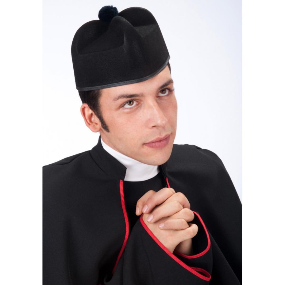 8004761056001_1 Cappello prete in bifloccato - immagine 1