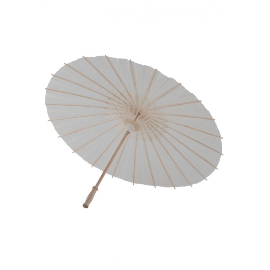 8004761063610_1 Ombrellino bianco di carta - immagine 1