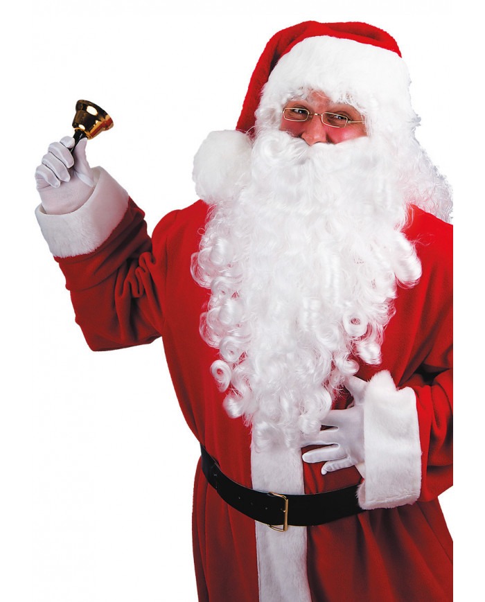 8004761068394_1 Barba Gigante Bianca Con Boccoli Babbo Natale - immagine 1