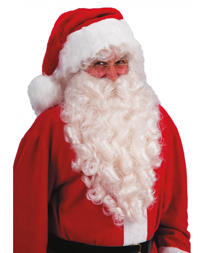 8004761068400_1 Barba Gigante Avorio Con Boccoli Babbo Natale - immagine 1