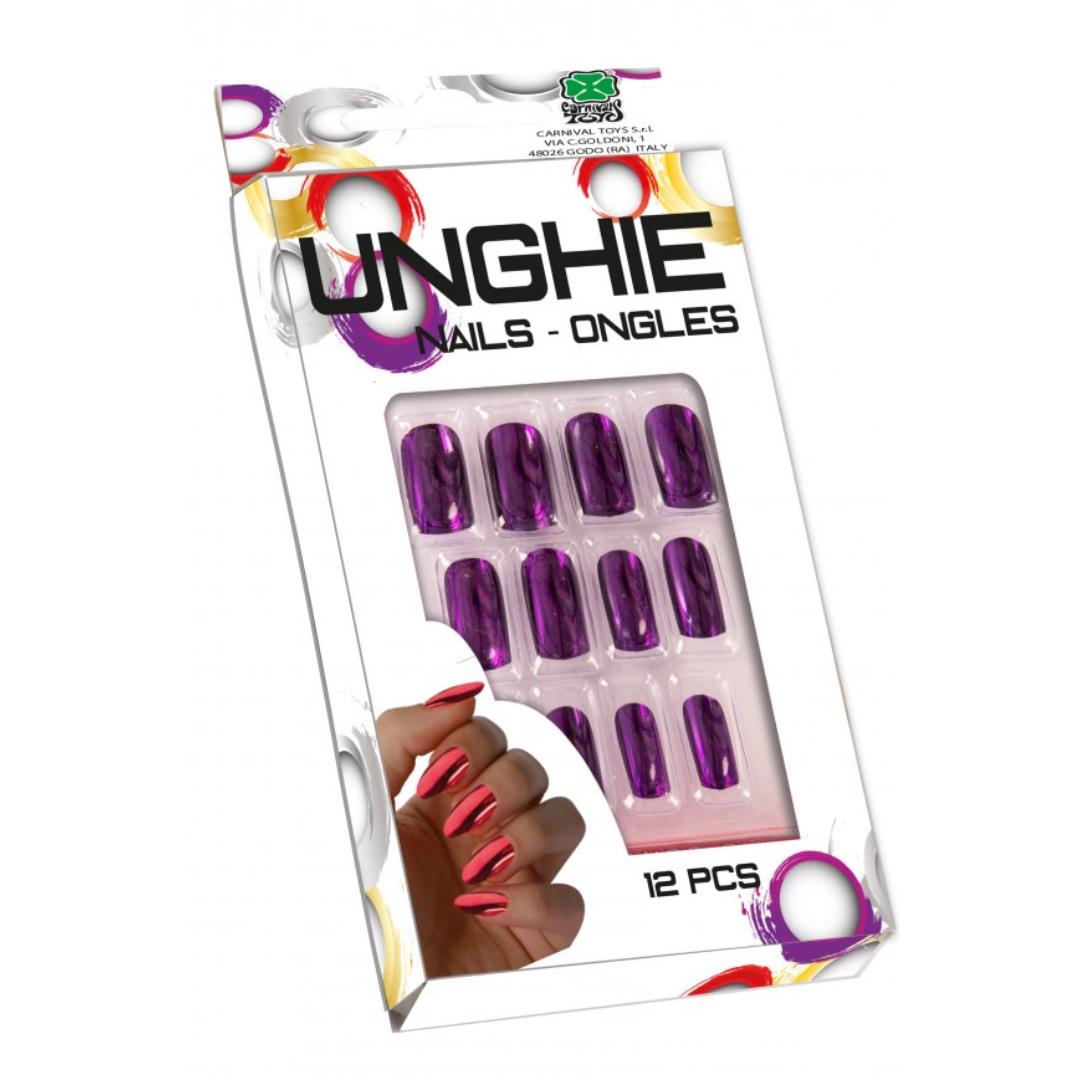 8004761093051_1 Set Unghie Viola Metallizzate In Scatola - immagine 1