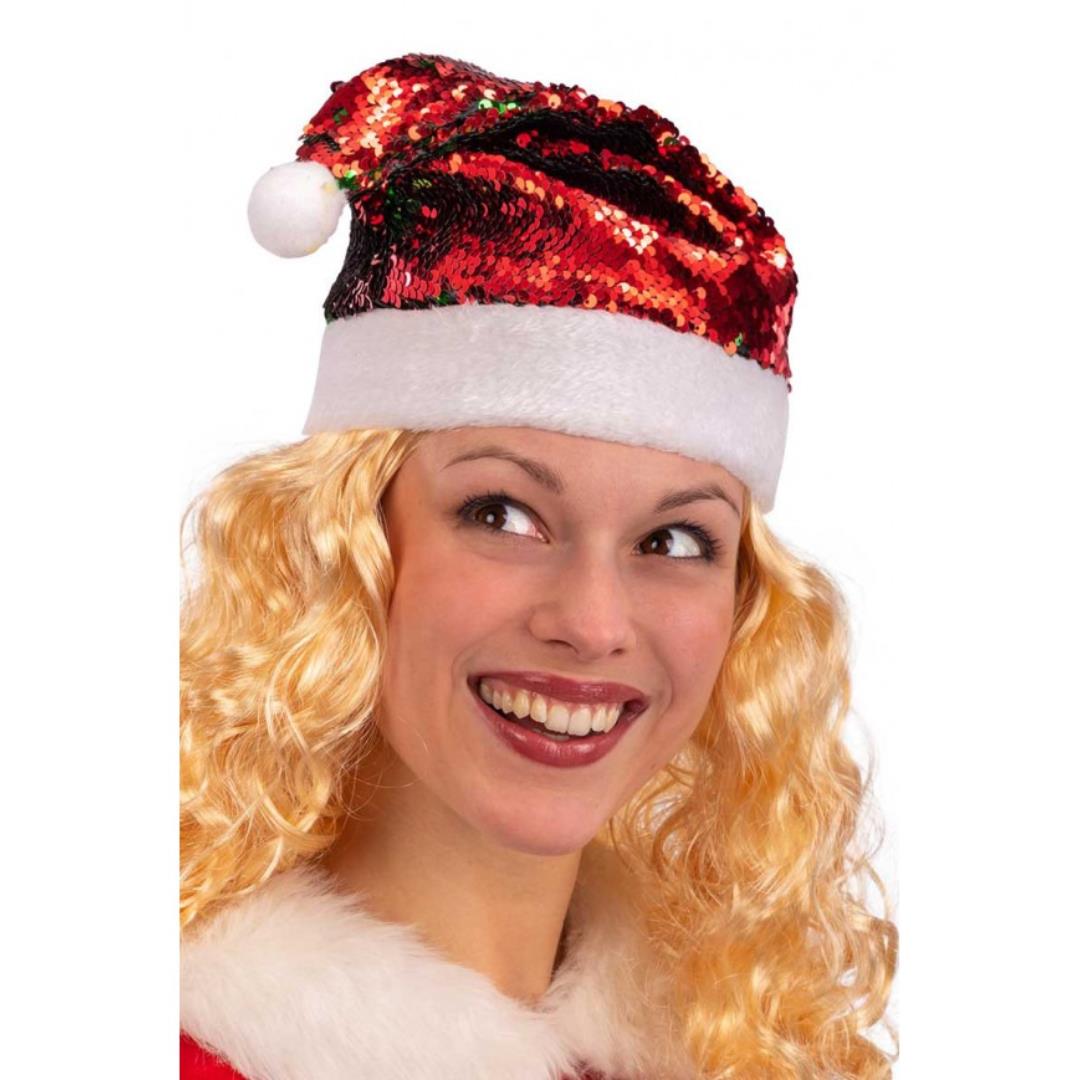 8004761097394_1 Cappello Babbo Natale Con Paillettes - immagine 1