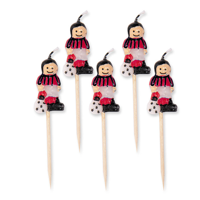 8020834009675_1 5 Candeline Picks Calciatori Milan - immagine 1