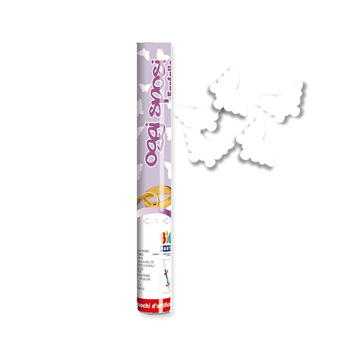 8020834501285_1 Cannon Sparacoriandoli Oggi Sposi farfalle Bianco - immagine 1