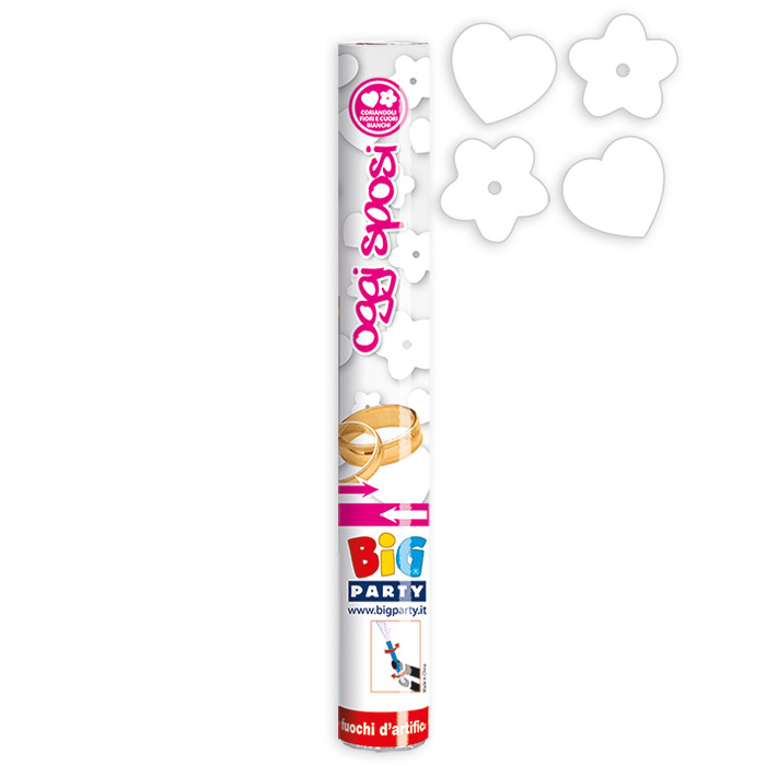 8020834501506_1 Cannon Sparacoriandoli Oggi Sposi cuori e fiori Bianco - immagine 1