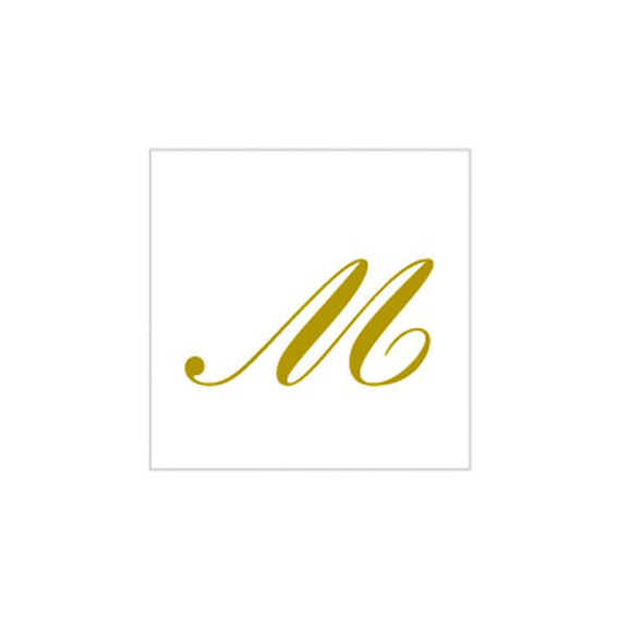 20 Tovaglioli 25x25 cm Lettera M - immagine 1