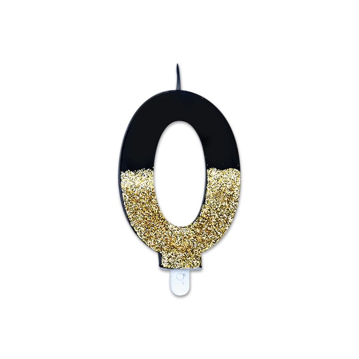 8020834728408_1 Candelina Sweety Prestige 9 cm Numero 0 - immagine 1