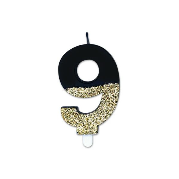 Candelina Sweety Prestige 9 cm Numero 9 - immagine 1