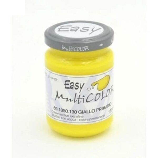 Colore Acrilico Easy Multicolor 130 ml - Giallo Primario - immagine 1