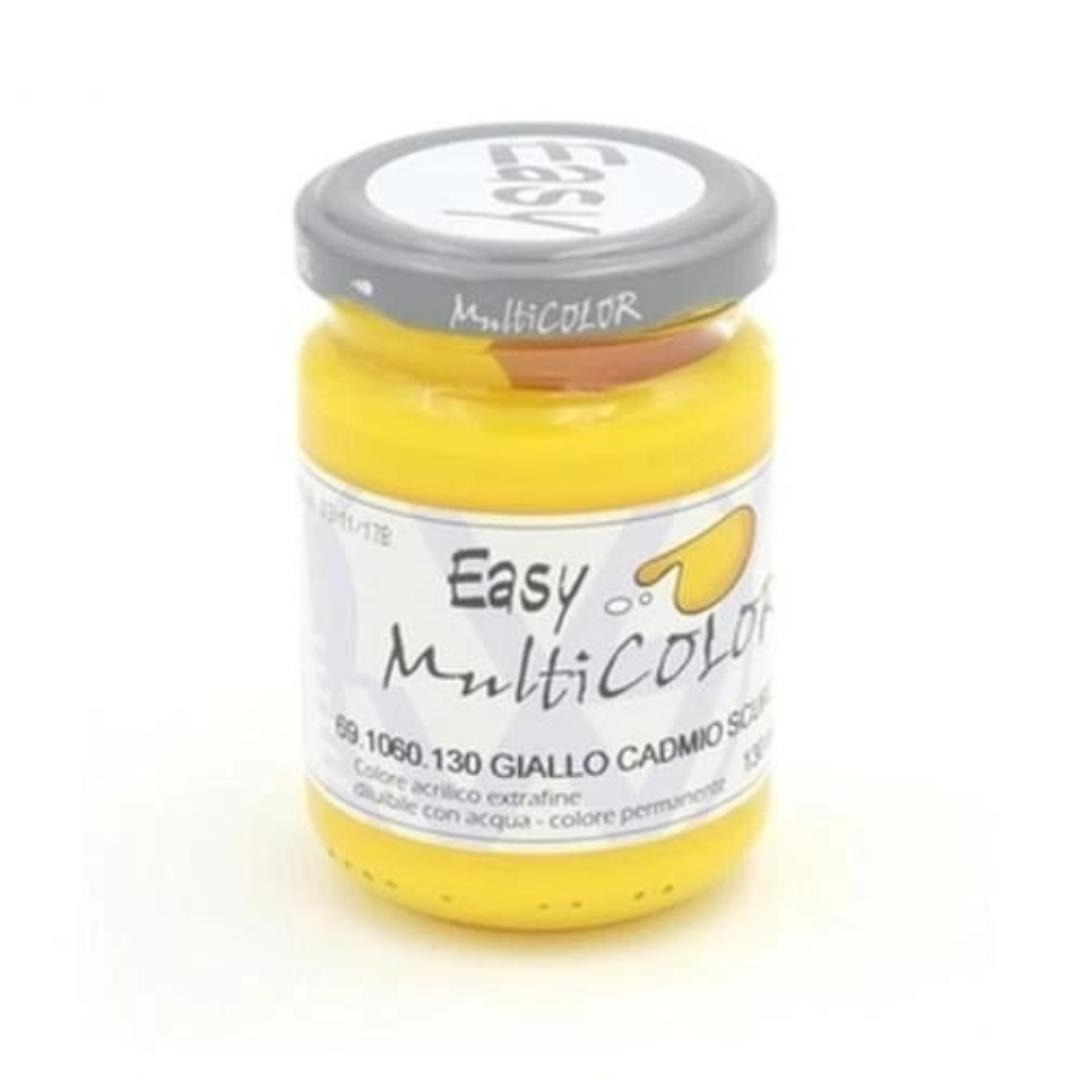Colore Acrilico Easy Multicolor 130 ml - Giallo Cadmio Scuro - immagine 1
