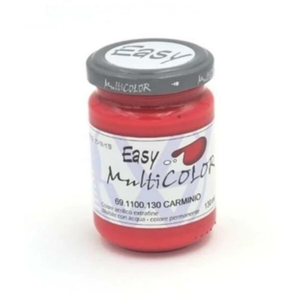 Colore Acrilico Easy Multicolor 130 ml - Carminio - immagine 1
