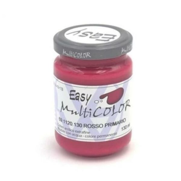 Colore Acrilico Easy Multicolor 130 ml - Rosso Primario - immagine 1