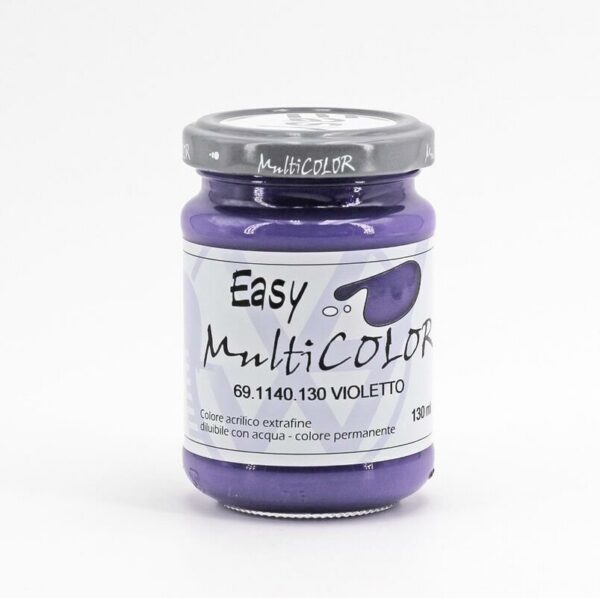 Colore Acrilico Easy Multicolor 130 ml - Violetto - immagine 1