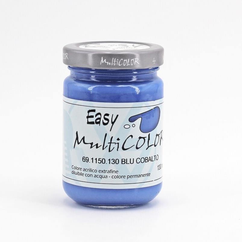 Colore Acrilico Easy Multicolor 130 ml - Blu Cobalto - immagine 1