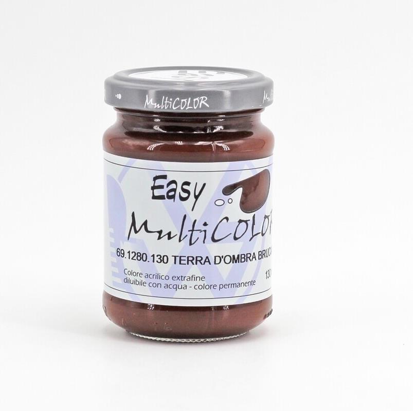 -verbose Colore Acrilico Easy Multicolor 130 ml - Terra D'Ombra Bruciata - immagine 1