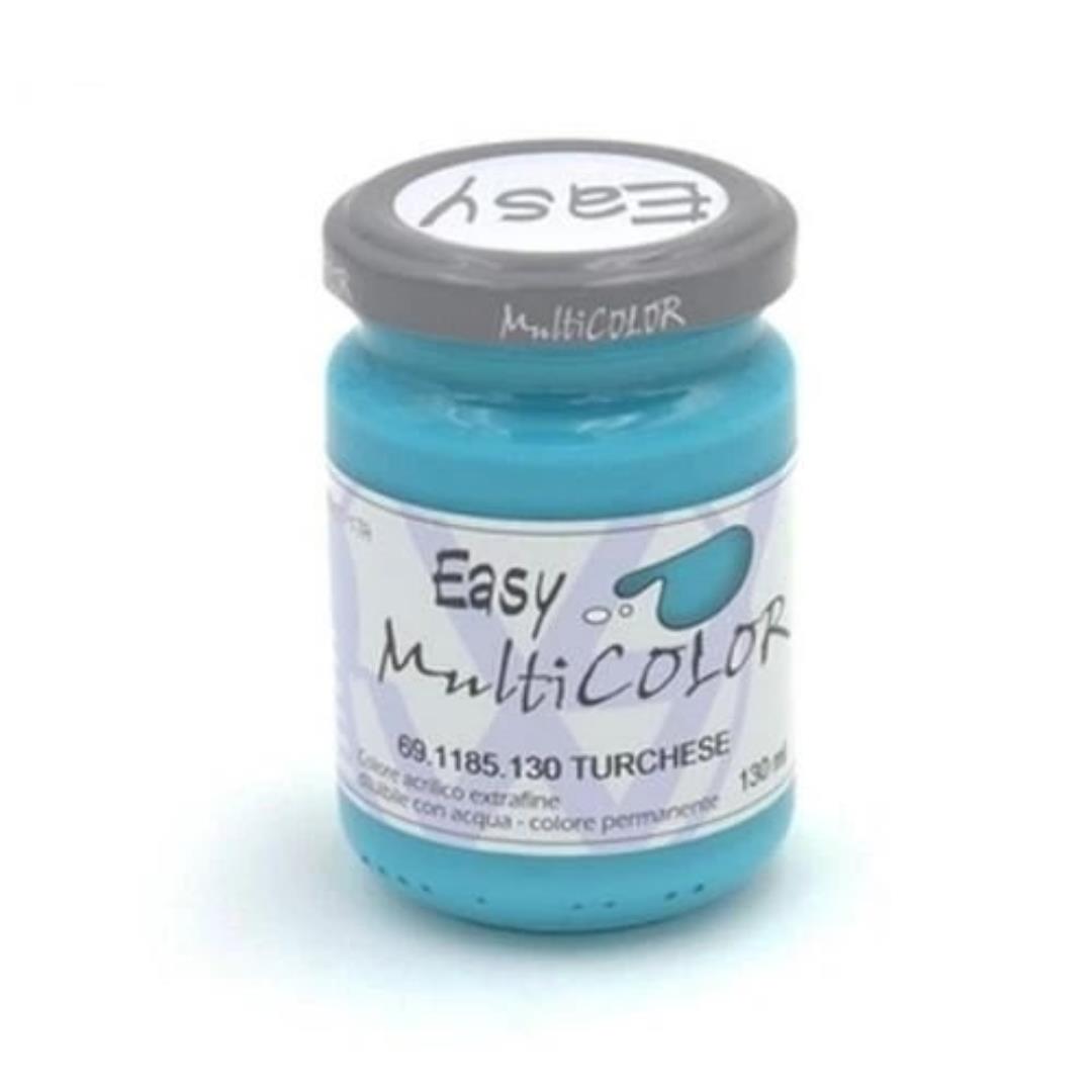 Colore Acrilico Easy Multicolor 130 ml - Turchese - immagine 1