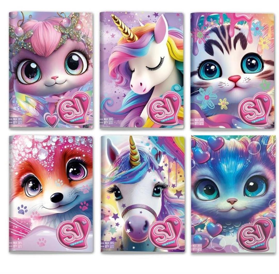 8055714232522_1 Maxi Quaderno A4 SJ Gang Girl - Rig. B - immagine 1